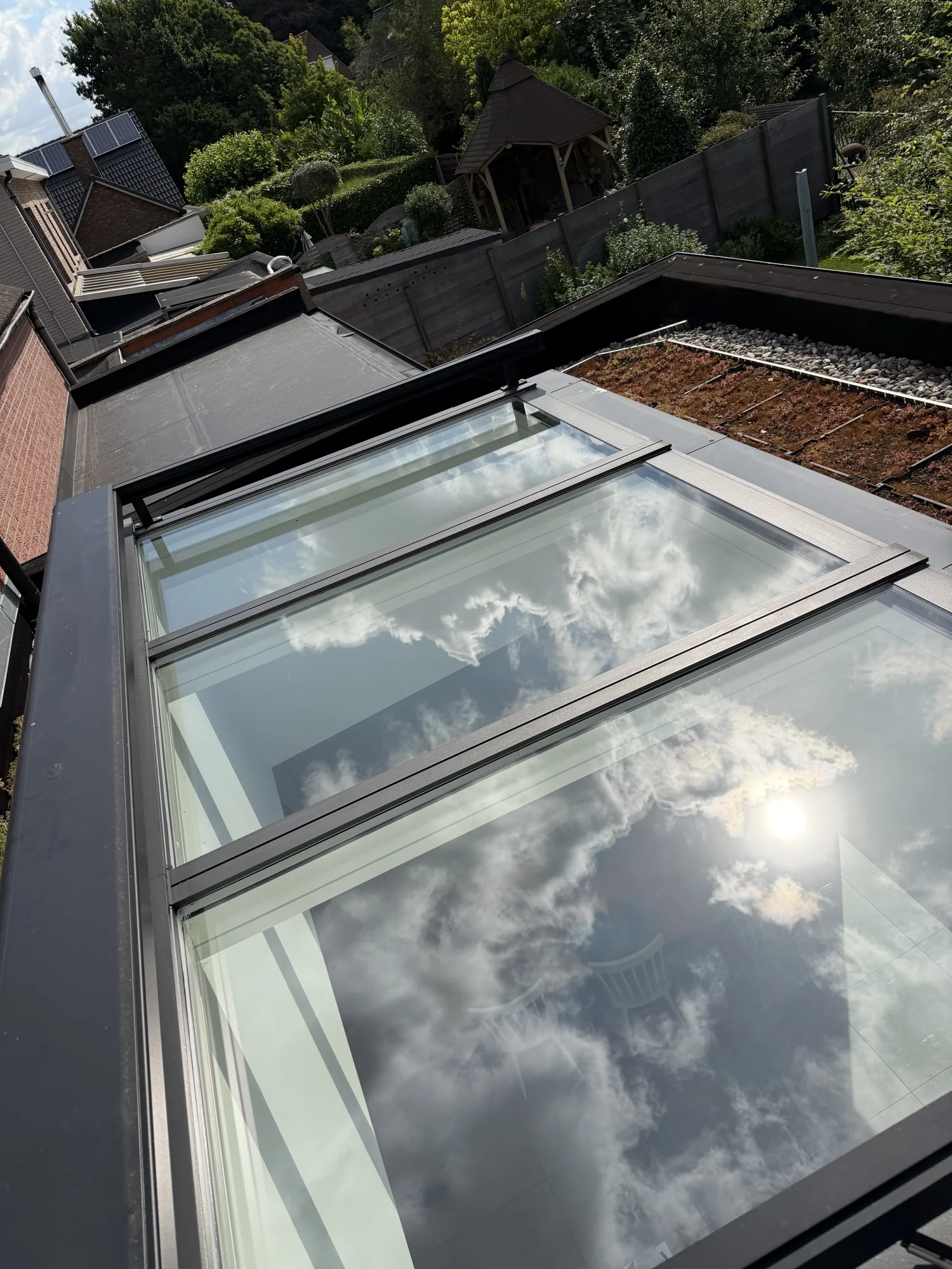 Lichtkoepel en dakbeglazing na reiniging – realisatie 3